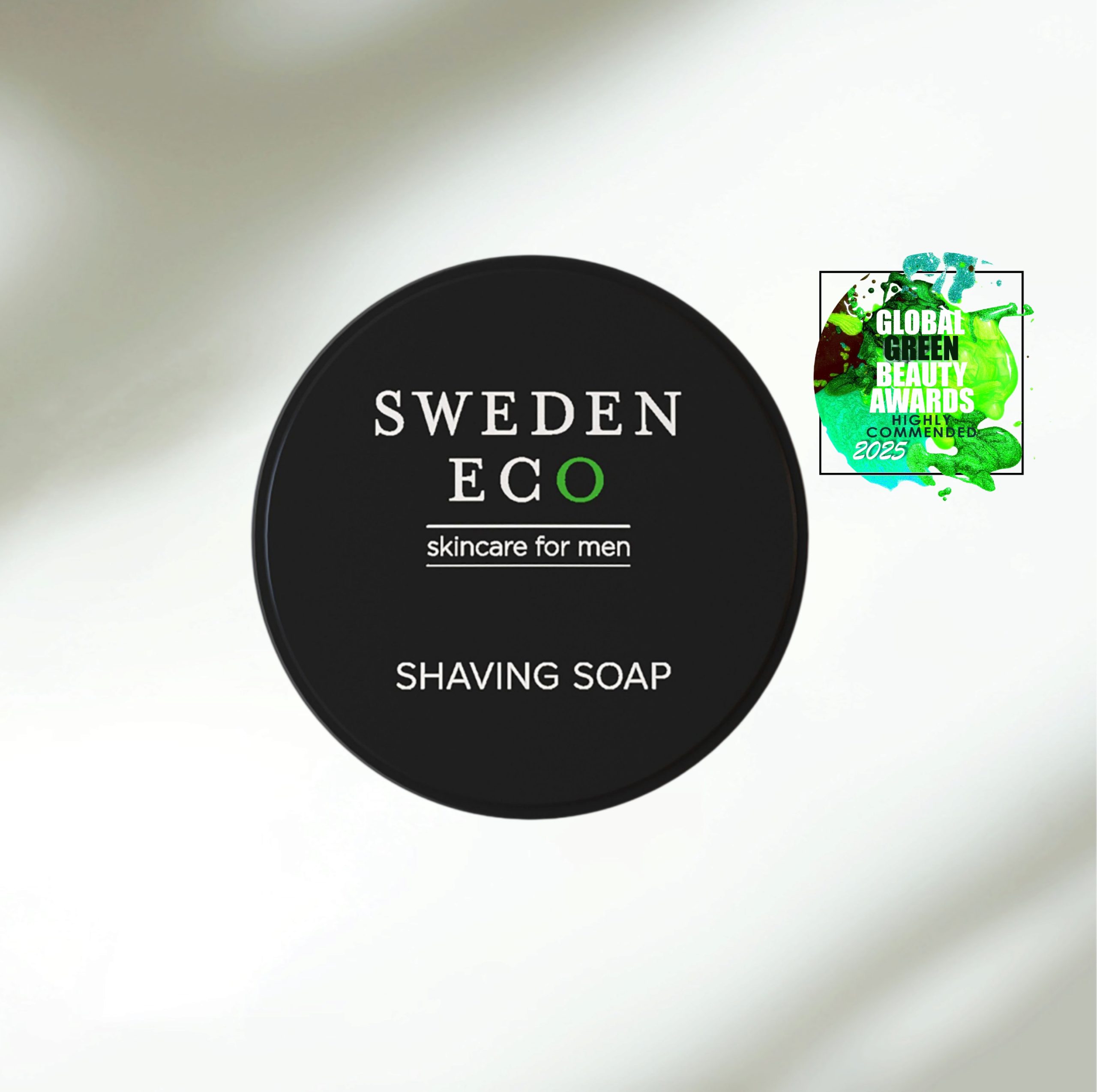 Sweden Eco Shaving Soap Best 100 % Plant Based Beauty Product 2025- HIGHLY COMMENDED in Global Green Beauty Awards